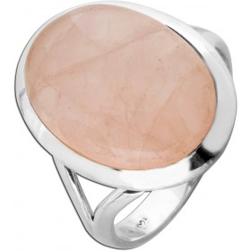 Rosenquarz Ring Silber 925 rosa Edelstein 10ct