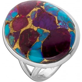 Türkis Ring Silber 925 Natur Edelstein 10ct