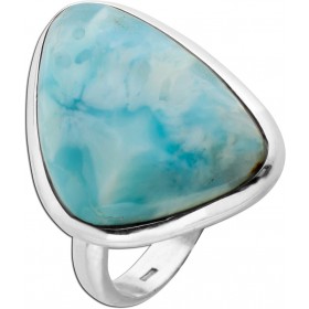 Larimar Ring Silber 925 himmelblauer Edelstein 10ct