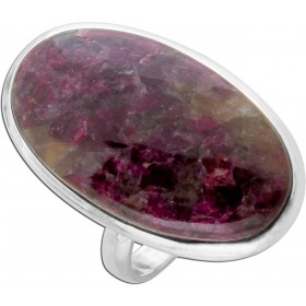 Eudialit Ring Silber 925 weinroter Edelstein 20ct