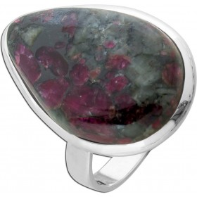 Eudialit Ring Silber 925 weinroter Edelstein 15ct