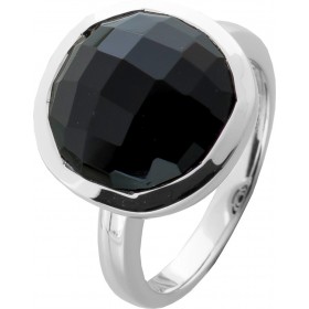 Onyx Ring Silber 925  nat schwarzer Onyx Edelstein 14ct