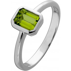Peridot Ring Silber 925 grüner Natur Peridot 1.0ct.