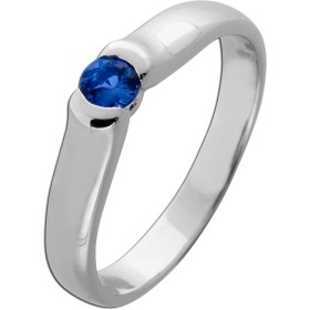 Tansanit Ring Silber 925 blauer nat Tansanit 0.25ct.