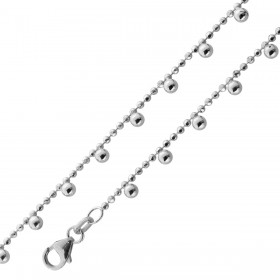 Kugelkette Silber 925 Kugelanhänger 3mm