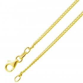 Panzerkette 1.4mm Silber Gold vergoldet
