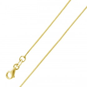 Venezianer Kette 0.7mm Silber vergoldet