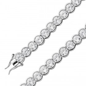 Tennis Armband Silber 925 weisse Zirkonia