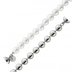 Perlen Armband Silber 925 6mm Kugeldesign
