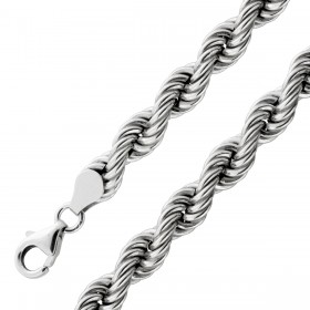 Kordelarmband 6.3mm Dookie Rope Sterling Silber 925  