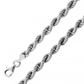 Kordelarmband 4.2mm Dookie Rope Sterling Silber 925  