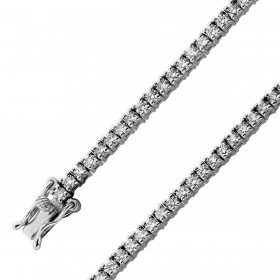 Tennisarmband 3ct Silber 925 Lab Grown Diamanten Laborbrillanten
