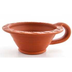 Makal Rot Räucherwerk Berk KH-708 Räuchergefäß aus Ton 13cm