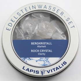 Bergkristall Wassersteine (Klarheit) Lapis Berk W-221 Vitalis Edelstein Wasser Set