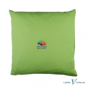 Edelstein Balance großes Kissen Set Schulstark Aventurin Magnesit 30x30cm