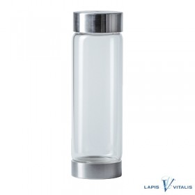 VitaJuwel ViA Ersatz Flasche Glaszylinder 2 Edelstahl Schraubverschlüssen  