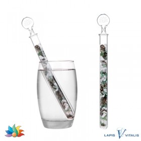 Edelsteinwasser ANTI STRESS Aventurin Rauchquarz Magnesit Blume des Lebens 