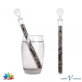 Edelsteinwasser ENERGIE SCHUTZ Turmaline Schörl Blume des Lebens 