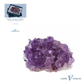 Amethyst Ladestufe im Karton mit Begleitheft Michael Gienger Unikat