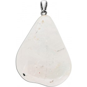 Morganit Anhänger Sterlingsilber 925 rosa Edelstein getrommelt