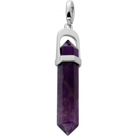 Amethyst Anhänger Silber 925 lila Edelstein Spitze