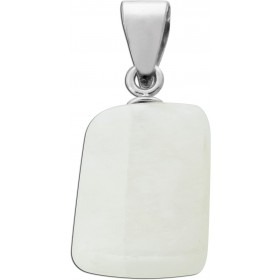 Labradorit Anhänger weiß blauer Edelstein Silber 925 