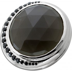  Mondstein Anhänger Silber schwarze Spinell Edelsteine