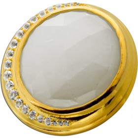 Mondstein Anhängert Mondstein 15ct Topase 0.52ct  Gelbgold vergoldet