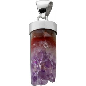 Amethyst Anhänger Silber 925 19.00ct Muttergestein