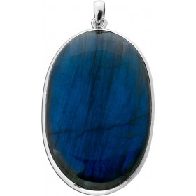 Labradorit Anhänger Silber 925 blauer Edelstein 100ct