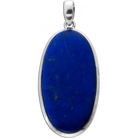 Lapislazuli Anhänger Silber 925 blauer Edelstein 45ct
