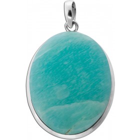 Amazonit Anhänger Silber hellblauer Edelstein 57.5ct