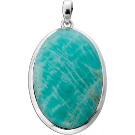 Amazonit Anhänger Silber 925 hellblauer Edelstein 75ct