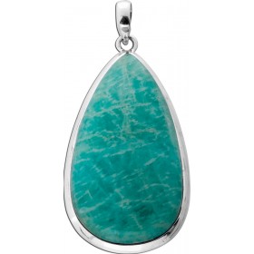 Amazonit Anhänger Silber 925 hellblauer Edelstein 75ct