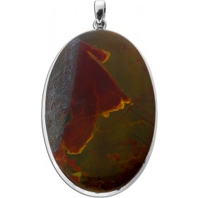 Marra Mamba Tigerauge Anhänger Silber 925 braun grüner Edelstein 85ct