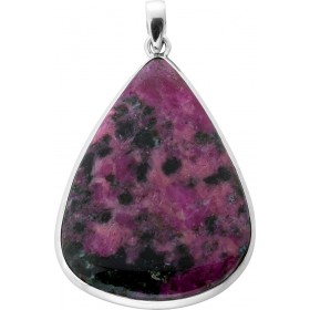 Rubin Zoisit Anhänger Silber 925 pink grüner Edelstein 60ct