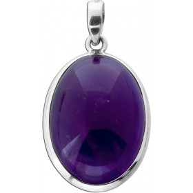 Amethyst Anhänger Silber 925 violetter Edelstein 25ct