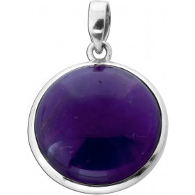 Amethyst Anhänger Silber 925 violetter Edelstein 20ct