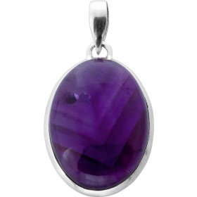 Amethyst Anhänger Silber 925 violetter Edelstein 25ct