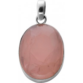 Rosenquarz Anhänger Silber 925 rosa Edelstein 30ct