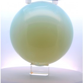 Opalit Edelstein-Quarz Kugel Opalblau sonnengelber Edelstein 14cm 