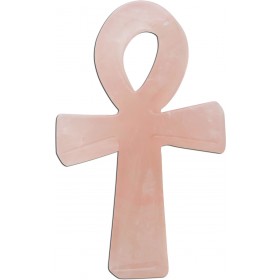 Kreuz Anhänger Rosequarz Edelstein 447.65ct.