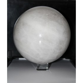 Bergkristall Edelsteinkugel weiße Edelstein Geode 20cm