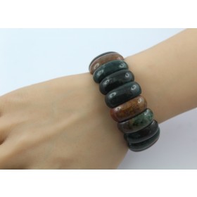 Ozean Jaspis Armband lila rostbraun jadegrüne Edelsteine