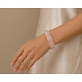 Rosenquarz Armband transparente rosa Edelsteine