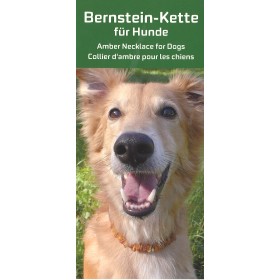 Hunde Halsband baltische Natur Bernsteine 50-68cm 