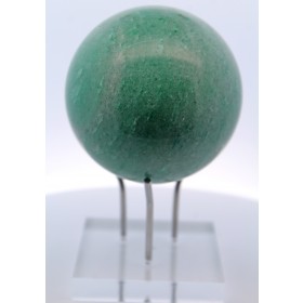 Aventurin Kugel hellgrüner Naturedelstein handgeschnitzt