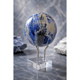 Sodalith Kugel 70mm azurblau weißer Edelstein 2510ct
