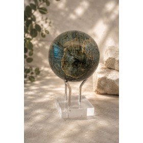 Labradorit Kugel 60mm olivgrün blauer Edelstein1640ct