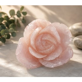 Rosenquarz Rose Top AAA Madagaskar pastellrosa Edelstein 7005ct